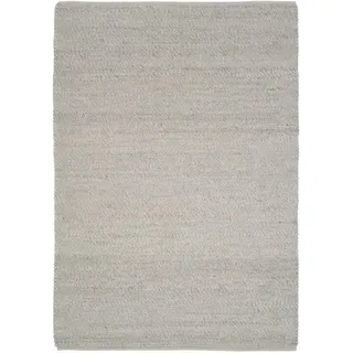 OCI DIE TEPPICHMARKE Teppich FAVORIT, rund, Höhe: 12 mm, Handweb-Teppich aus Indien, handgewebt, hochwertig verarbeitet silberfarben Ø 250 cm x 12 mm