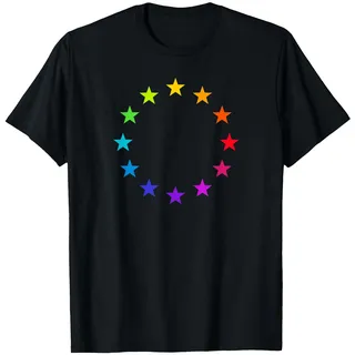 Europa Symbol Logo Zeichen Sterne Kranz EU Flagge Fahne T-Shirt