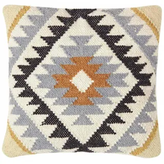 Homescapes Kelim-Kissen Agra 45/45 cm , Textil , Ethno , Füllung: Federn , Quadratisch , 45x45 cm , Heimtextilien, Wohntextilien, Kissen, Zierkissen