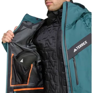 adidas Terrex Herren Techrock Hybrid Primeknit Climaproof Jacke (Größe M, gruen)