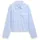 Boxy Fit Hemdbluse Blau/Weiß L