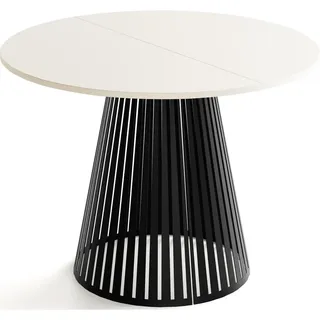 WFL GROUP Esstisch Kaschmir, Holzwerkstoff, Rund,Rund, 120x76x120 cm Esszimmer, Tische, Esstische