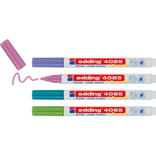 edding Kreidemarker 4085 4 St. Blau/Grün/Pink/Violett