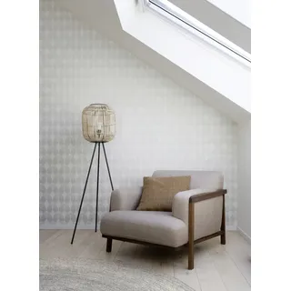 Rasch Textil Vliestapete Yucatán 0,53 m x 10,05 m 1 St Weiß/Silber 535839