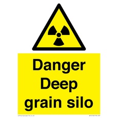 Danger Deep Grain Siloschild – 150 x 200 mm – A5P