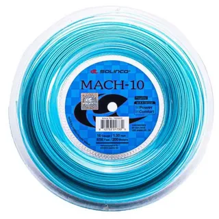 Solinco Tennissaite Mach-10 (Haltbarkeit+Power) blau 200m Rolle