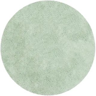 my home Teppich »Desner, Hochflor Teppiche« rund 35 mm Höhe Mikrofaser, weich, flauschig, Wohnzimmer, Schlafzimmer, Kinderzimmer, grün