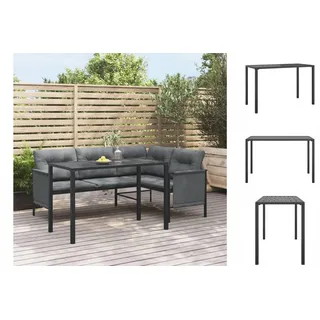 vidaXL Garten-Esstisch Anthrazit 110x54x70 cm Stahl