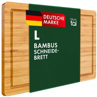 Blumtal Schneidebrett aus 100% Bambus 1-tlg. 38 x 25 cm Braun