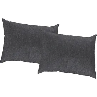 Dekokissen WIRTH "Torbole" Gr. 2, schwarz (schwarz, meliert), B:40cm L:60cm, Obermaterial: 90% Polyester, 10% Baumwolle, Dekokissen_Sitzkissen_Kissenhüllen, Dekokissen