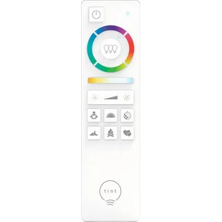 Müller-Licht tint Smarte Fernbedienung – Steuerung von Farben und Weißtönen – Einstellung von Lichtgruppen – 9 vorprogrammierte Lichtszenen – Farbe: Weiß