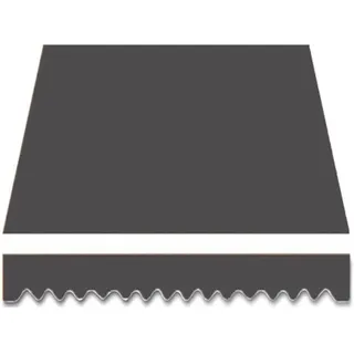 Markise Ersatzstoff 3x2m 4x3m 5x3m,Markise Ersatzstoff Balkonmarkise Sonnenschutz Stoff Mit Volan,markisenstoff wasserdicht,Polyester 320 g/m2 Stoff,Grau,3.5x1.5m