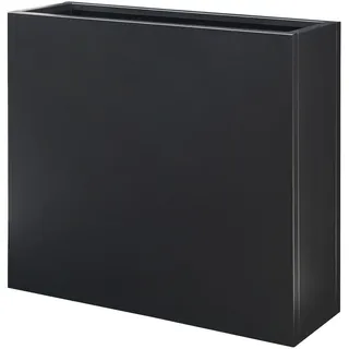 casa.pro Pflanzkübel Vaargel , Schwarz , Metall , Rechteckig , 90x82x30 cm , Dekoration, Blumen & Blumentöpfe, Übertöpfe