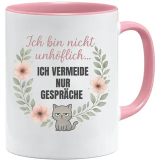 Jungle Mug – Ich bin nicht unhöflich Katze Tasse | Lustiges Geschenk Büro Kollegin Freund | Spruch für Morgenmuffel & Bürohumor