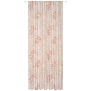 Esposa Fertigvorhang , Rosa , Textil , Blume , 140x245 cm , AZO-frei, Bsci, Oeko-Tex® Standard 100 , für Stange und Schiene geeignet, mit Kombiband , Heimtextilien, Vorhänge, Fertigvorhänge