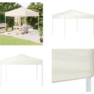 vidaXL Partyzelt Faltbar Creme 3x3 m - Partyzelt - Partyzelte - Pavillon - Pavillon - Creme