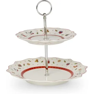 Villeroy & Boch Etagere Toy's Delight Kleine Weihnachten, Mini Etagere Weihnachten, Weihnachtsetagere Toys, Weihnachtsdeko, Weihnachtsgeschirr, Serviergeschirr Keramik Buffet, Premium Porzellan