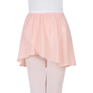 Bezioner Ballettrock Wickelrock Tanz Rock aus Chiffon zum Reinschlüpfen für Mädchen und Damen Rosa S