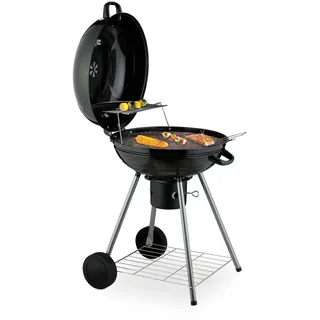 Relaxdays Kugelgrill schwarz