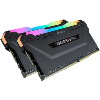 Vengeance RGB PRO schwarz DIMM Kit 16GB, DDR4-3000, CL15-17-17-35 (CMW16GX4M2C3000C15)