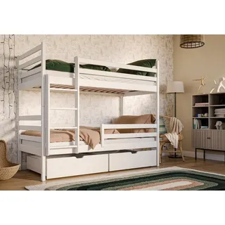 Kids Collective Etagenbett Kids Collective 90 x 200 cm Kiefer massiv weiß