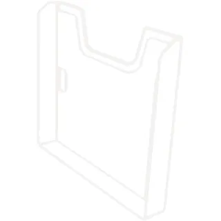Exacompta 64358D 10er Pack Kunstoff-Wandprospekthalter Exacryl DIN A4 hoch 1 Fach Einzelelemt erweiterbar zum selber zusammenstecken 26mm tief transparent