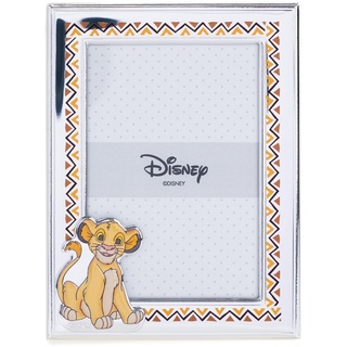 VALENTI & CO. Disney Baby – König der Löwen Simba – Bilderrahmen aus Silber für Kinder, Geschenkidee für Taufe, Geburt oder Geburtstag (9 x 13 cm)