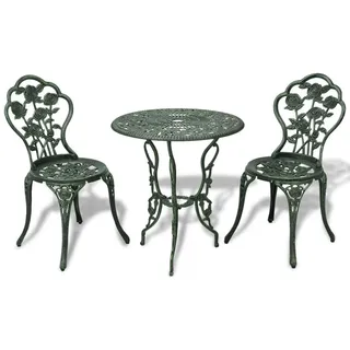 vidaXL Bistro-Set 3-tlg. Grün