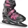Verstellbarer Schlittschuh black-fuchsia 34-37