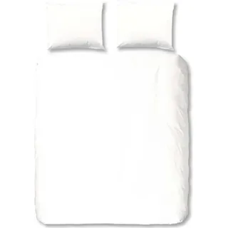 HIP Bettwäsche-Set Uni 200 x 200/220 cm Weiß - Weiß