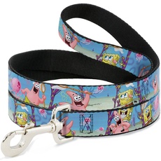 Buckle Down "Spongebob & Patrick Seestern jellyfishing Szenen Pet Leine, 6 '-1/5,1 cm