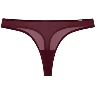 Dorina Tanga Origins – Tiefer Bund Vorne, Hoher Beinausschnitt, Glitzer-Mesh, Rot