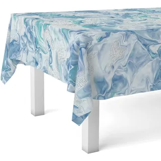 Martina Home Wachstuchtischdecke Genil, 200 x 140 cm, Blau