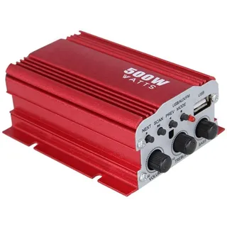 TEMPO DI SALDI Audio-Verstärker 2 Kanäle Stereo Eingang USB SD Card Reader mit Fernbedienung