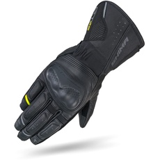 SHIMA GT-2 Motorradhandschuhe Damen - Klassische, Vintage, Verstärkte, Sommer Leder Handschuhe mit Knöchel und Finger Protektoren, Verstärkte Handfläche (Schwarz, L)