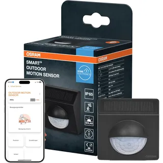 Osram SMART+ WIFI Outdoor-Bewegungsmelder in Anthrazit, IP65-Schutz, für Smart-Home-Anwendungen im Außenbereich