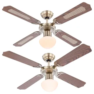 GLOBO Champion 106,6 cm Deckenventilator Braun