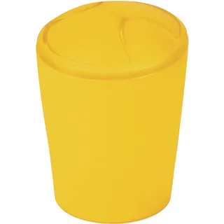Spirella Kosmetikeimer Move Abfalleimer Schwingdeckeleimer | Kunststoff | 5 Liter |Sun Gelb