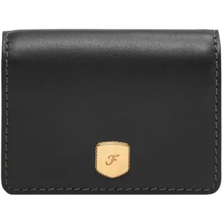 Fossil Lennox Leder oder Polyester Geldbörse für Damen Tintenschwarz 10.16cmL×2.54cmW×8.89cmH