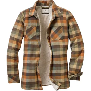 Legendary Whitetails Damen Flanell Shacket Sherpa Gefütterte Plaid-Hemdjacke, Warmes Fleece, Rustikal, S