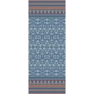 Bassetti MIRA Tischläufer aus 100% Baumwolle, Twill-Gewebe in der Farbe Blau B1, Maße: 50x150 cm - 9326071