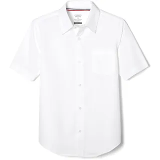 French Toast - Camisa clásica de Manga Corta para niño, confeccionada en popelín, Blanco, 3 Years