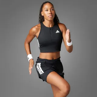 adidas Adizero Running Gel Pocket Crop Sport-top - Black - L