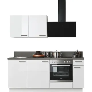 kochstation Küchenzeile KS-Scafa 200 cm weiß