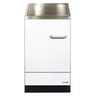 Wamsler Küchenherd / Kohleherd Wamsler K155S weiß Stahlkochfeld - Weiß