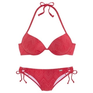 Buffalo Push-Up-Bikini Damen rot Gr.32 Cup A