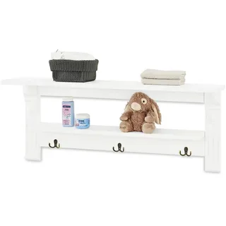 Pinolino Wandregal , Weiß , Holzwerkstoff , 100x40x18 cm , hängend , Wohnzimmer, Regale, Wandregale