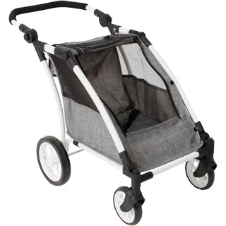 Bayer Chic 2000 Puppen-Trailer Roadster unifarben grau