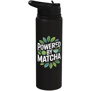 Angetrieben durch Matcha-Tee-Blatt-Enthusiasmus Stainless Steel Insulated Water Bottle