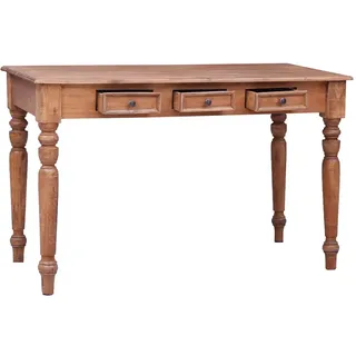 vidaXL Schreibtisch Altholz massiv / Braun